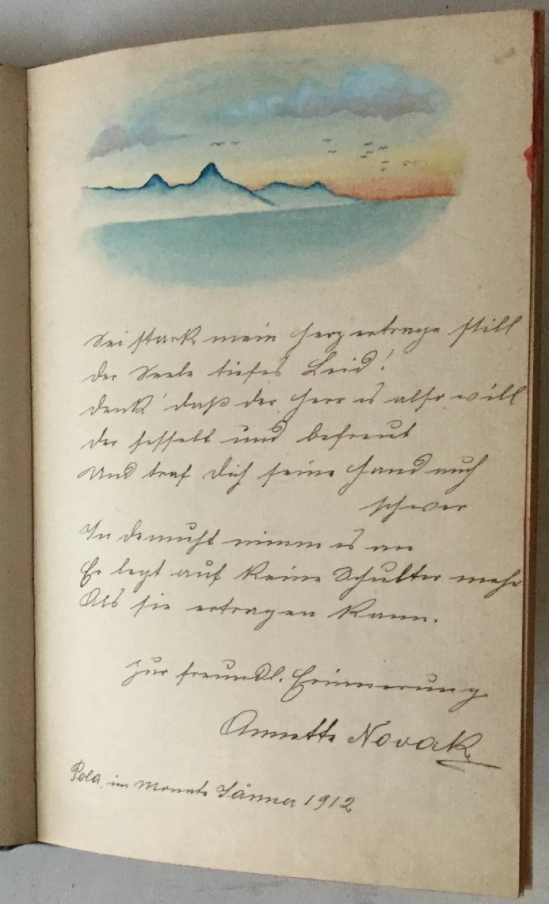 Spomenar s početka 20. stoljeća, upisi većinom nastali u Varaždinu