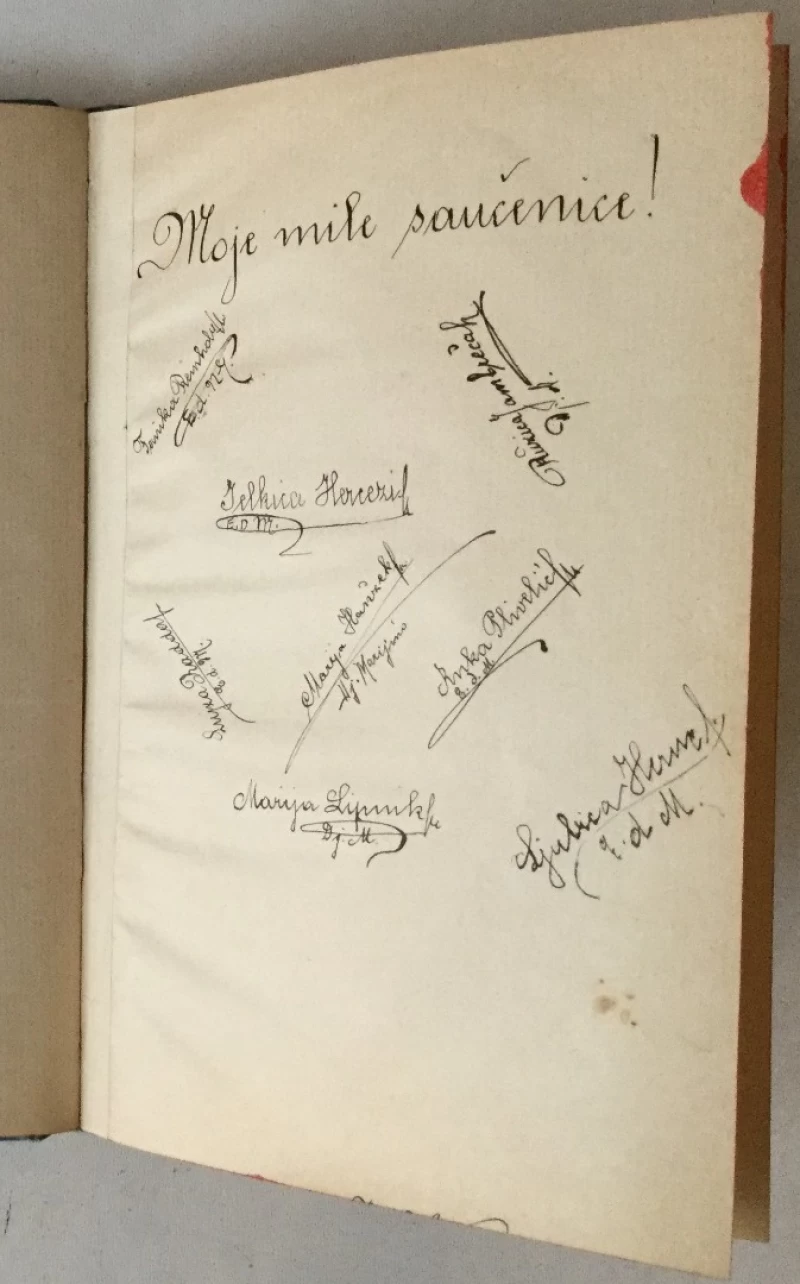 Spomenar s početka 20. stoljeća, upisi većinom nastali u Varaždinu