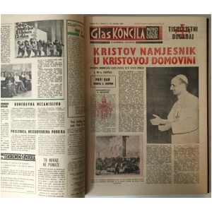 Glas Koncila kompletno godište 1964. (1-25) i božićni broj iz 1963. godine