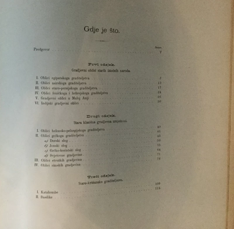 Isidor Kršnjavi: Oblici graditeljstva u starom vieku i glavna načela gradjevne ljepote