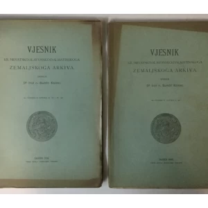 Vjesnik Kr. hrvatsko-slavonsko-dalmatinskoga zemaljskoga arkiva godina X., 1908. svezak 1-4