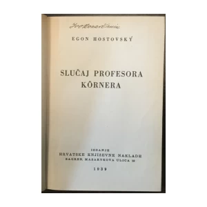 Egon Hostovský: Slučaj profesora Körnera