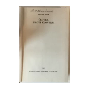 France Bevk: Človek proti človeku