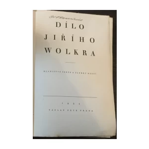 Dílo Jiřího Wolkra Díl 2, Mladistvé verše a zlomky básní