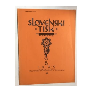 SLOVENSKI TISK, GODINA 1930.BROJ  8