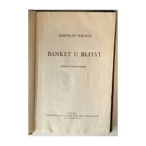 Miroslav Krleža: Banket u blitvi