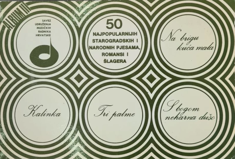 50 najpopularnijih starogradskih i narodnih pjesama, romansi i šlagera
