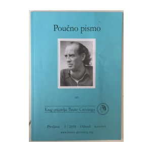 Poučno pismo za krug prijatelja Brune Gröninga 2/2018.