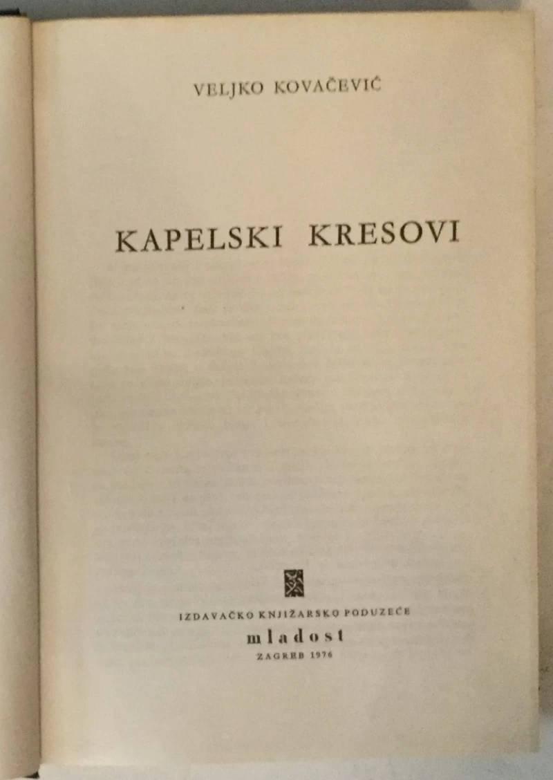 Veljko Kovačević: Kapelski kresovi