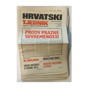 Hrvatski tjednik kompletna naklada, brojevi 1-33/1971.