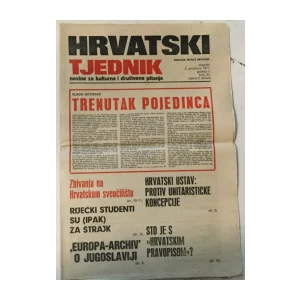 Hrvatski tjednik kompletna naklada, brojevi 1-33/1971.