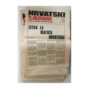 Hrvatski tjednik kompletna naklada, brojevi 1-33/1971.