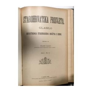 Starohrvatska prosvjeta, Glasilo Hrvatskoga starinarskog družtva u Kninu God I. Br 1-4