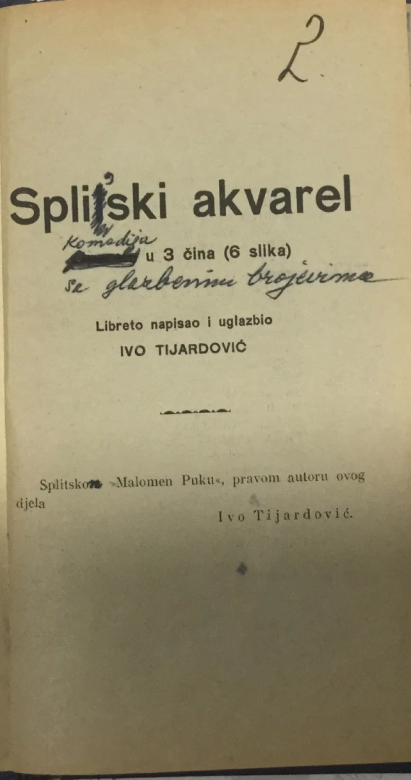 Ivo Tijardović: Splitski akvarel