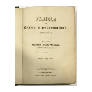 Nikola Wiseman: Fabiola ili Crkva u podzemnicah