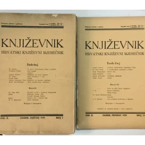 Književnik - Hrvatski književni mjesečnik godina II. 1929. 1-12 