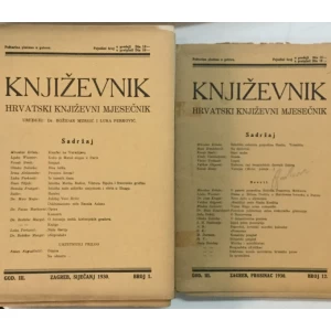 Književnik - Hrvatski književni mjesečnik godina III. 1930. 1-12