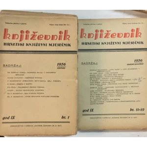 Književnik - Hrvatski književni mjesečnik godina IX. 1936. 1-12