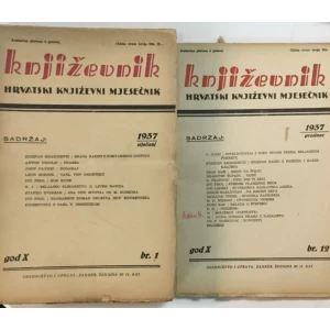Književnik - Hrvatski književni mjesečnik godina X. 1937. 1-12