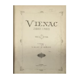 Vijenac časopis: 1886. broj 1-52