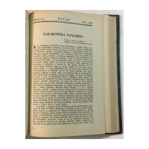 Pečat - Književni mjesečnik za umjetnost, nauku i sve kulturne probleme, knjiga 1 1939. godina