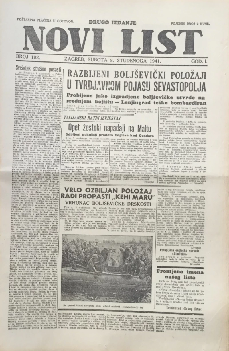 Novi list 192/1941
