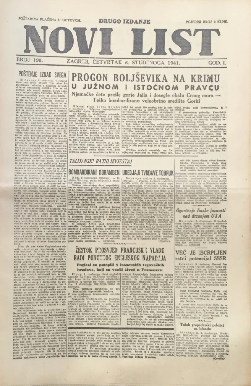Novi list 190/1941
