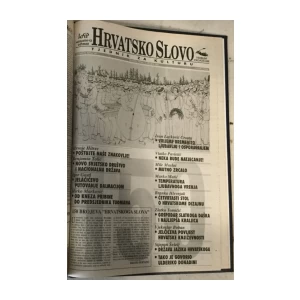 Hrvatsko slovo brojevi 1-150 ukoričeni u tri knjige