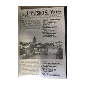 Hrvatsko slovo brojevi 1-150 ukoričeni u tri knjige