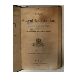 Druga slovnička čitanka (Sa zemljovidom austro - ugarske države)