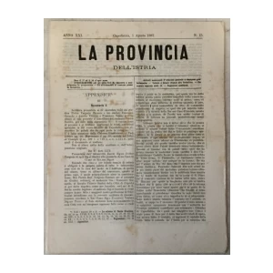 La provincia dell' Istria 15/1887.