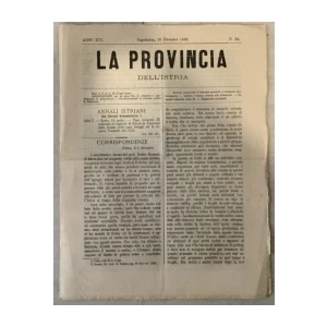 La provincia dell' Istria 24/1882.