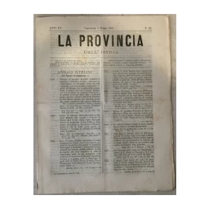 La provincia dell' Istria 11/1881.