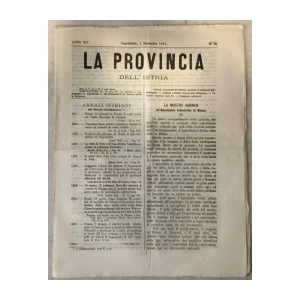 La provincia dell' Istria 21/1881.