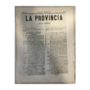La provincia dell' Istria 3/1880.