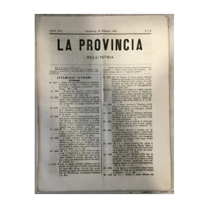 La provincia dell' Istria 4/1880.