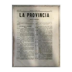 La provincia dell' Istria 6/1880.