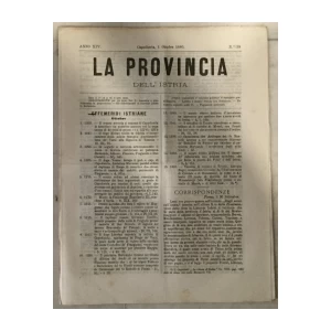 La provincia dell' Istria 19/1880.