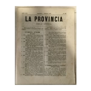La provincia dell' Istria 23/1880.