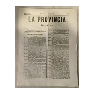 La provincia dell' Istria 2/1879.