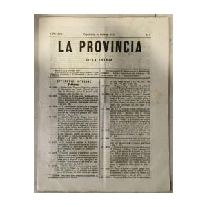 La provincia dell' Istria 4/1879.