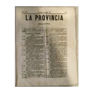 La provincia dell' Istria 8/1879.
