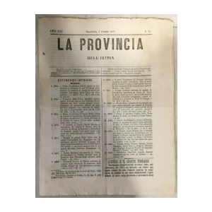 La provincia dell' Istria 19/1879.