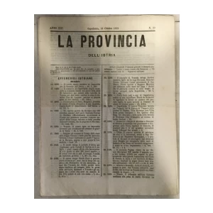 La provincia dell' Istria 20/1879.