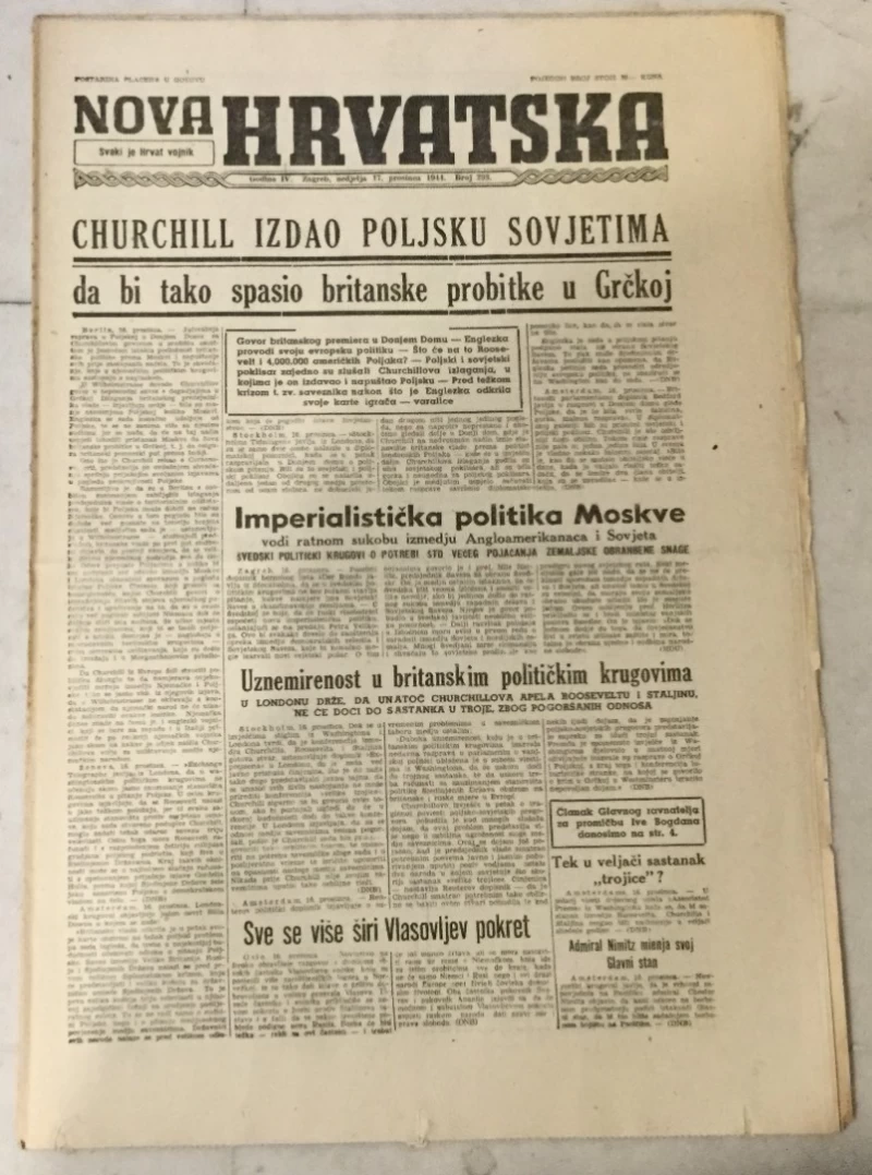 Nova Hrvatska 293/1944.