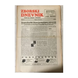 Zborski dnevnik 1941. broj 2