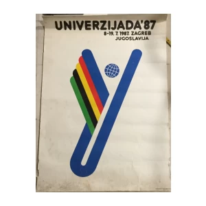 Plakat Univerzijada '87 Zagreb Autor Duško Bekar