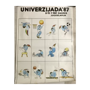 Plakat Univerzijada '87 Zagreb