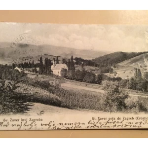 ZAGREB STARA RAZGLEDNICA SV. ŽAVER KRAJ ZAGREBA 1906.   R0036