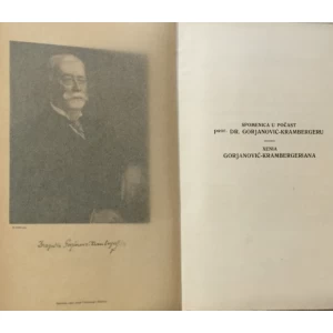 Spomenica u počast prof. dr. Gorjanović - Krambergeru